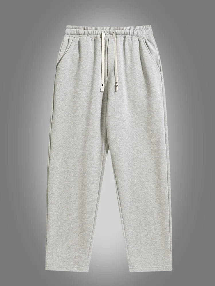 Men'S Solid Color Straight Leg Jogging Pants, Suitable for Casual Sports Such as Running, Gym, and Outdoor Activities