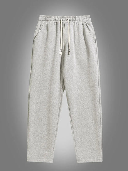 Men'S Solid Color Straight Leg Jogging Pants, Suitable for Casual Sports Such as Running, Gym, and Outdoor Activities