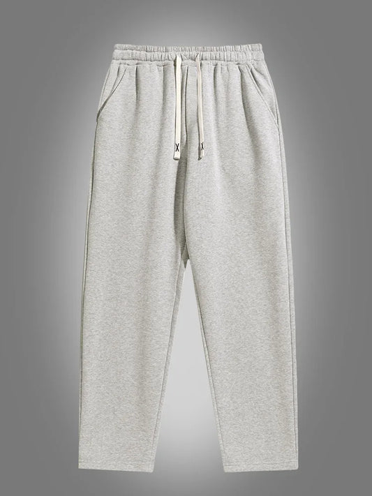 Men'S Solid Color Straight Leg Jogging Pants, Suitable for Casual Sports Such as Running, Gym, and Outdoor Activities