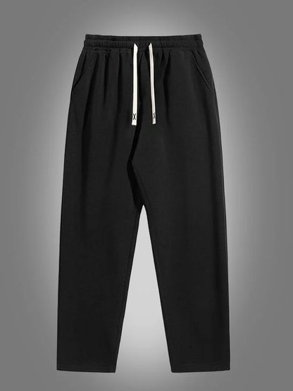 Men'S Solid Color Straight Leg Jogging Pants, Suitable for Casual Sports Such as Running, Gym, and Outdoor Activities